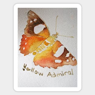 Butterfly Watercolor Painting Sticker